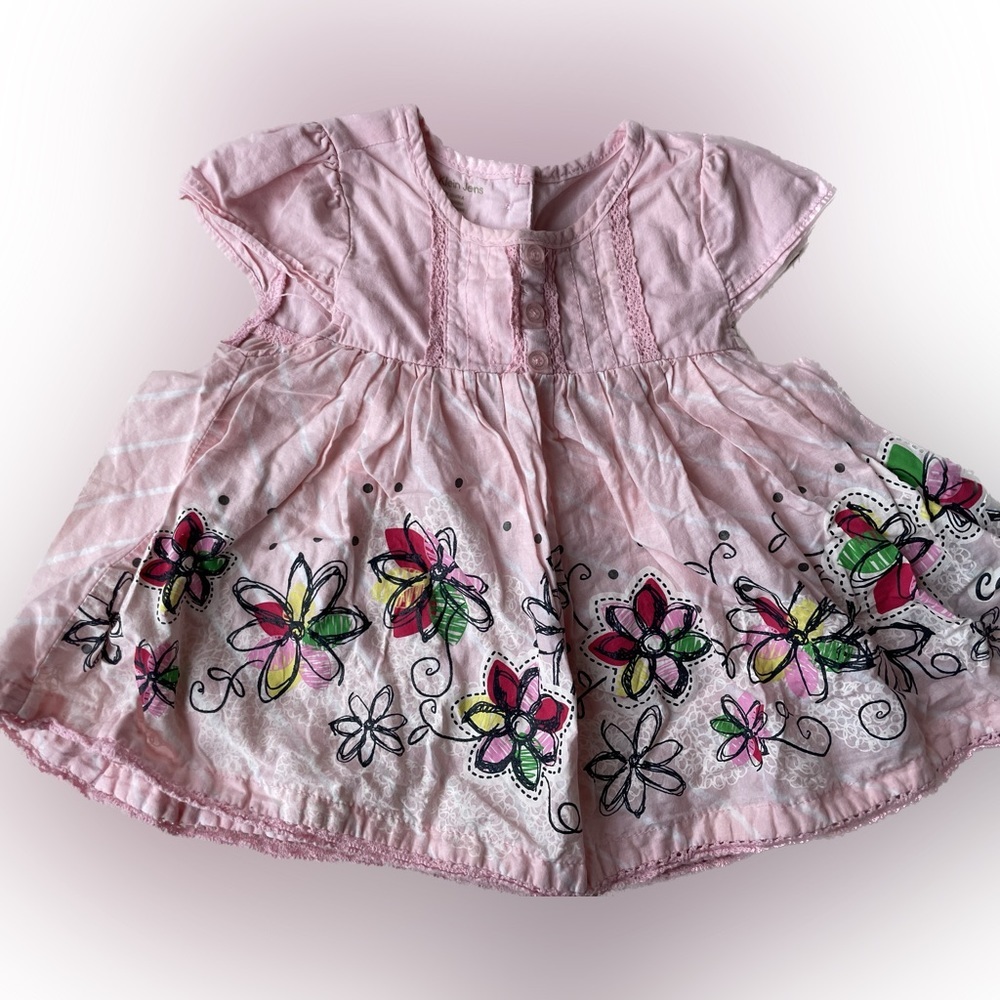 Calvin Klein Girls Size 2 Top Floral